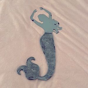 Mermaid antiqued metal wall decor